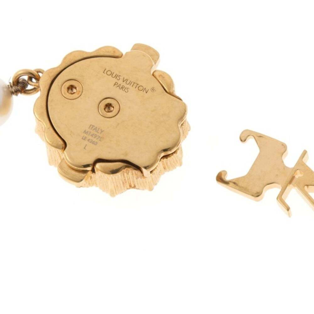 LOUIS VUITTON Gold Pearl Charm Bracelet - Picture 3 of 7